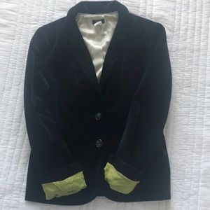 J. Crew Navy Velvet Blazer